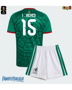 Mexic Israel Reyes #15 Echipament de Fotbal Replică Mondial 2026 Copii Acasa (+ Șorturi)
